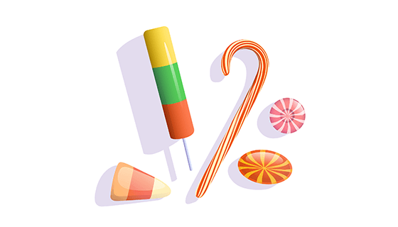 多彩逼真的糖果矢量素材(EPS/AI/PNG)