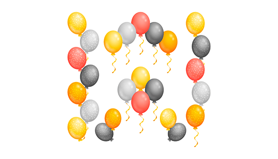 多彩逼真的气球矢量素材(EPS/AI/PNG)