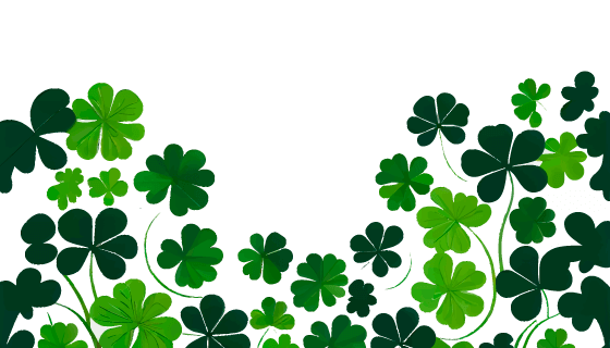 清新简单的三叶草背景矢量素材(EPS)