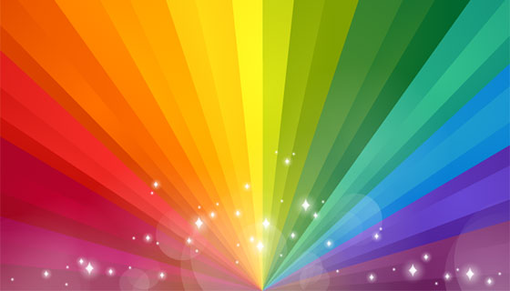 渐变彩虹背景矢量素材(EPS/AI)