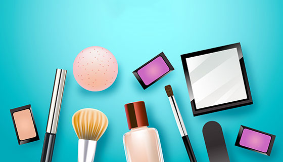 逼真的化妆品矢量素材(EPS/AI)