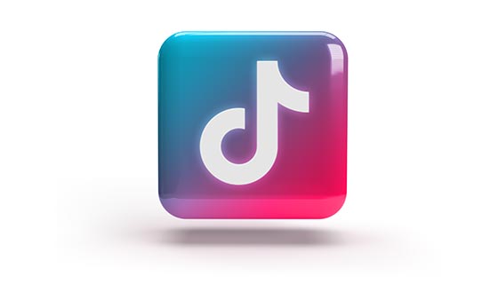 3D 立体风格 TikTok logo 素材(PSD)