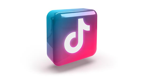 3D 立体风格 TikTok logo 素材(PSD)