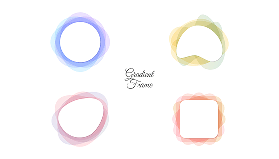 渐变边框矢量素材(EPS/AI/PNG)