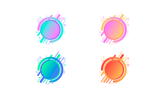 渐变边框矢量素材(EPS/AI/PNG)