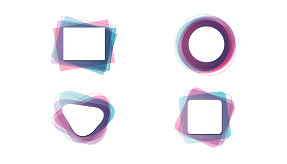 渐变边框矢量素材(EPS/AI/PNG)