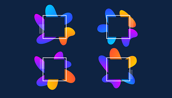 渐变边框矢量素材(EPS/AI/PNG)