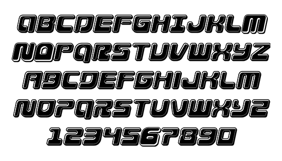 Deacon Blues Bevel Italic