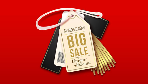 逼真的促销标签矢量素材(EPS/AI/PNG)