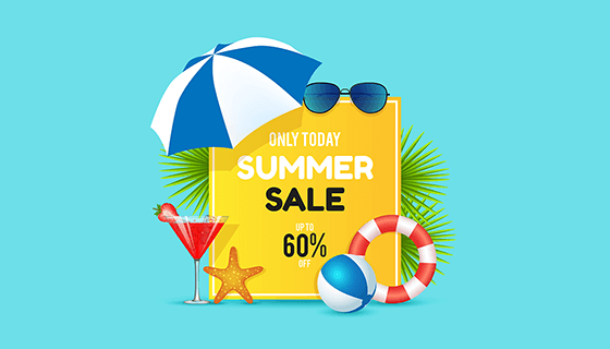 夏日促销矢量素材(EPS/AI/PNG)