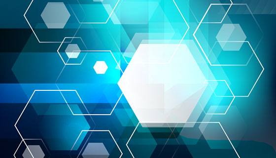 抽象科幻多边形背景矢量素材(EPS)