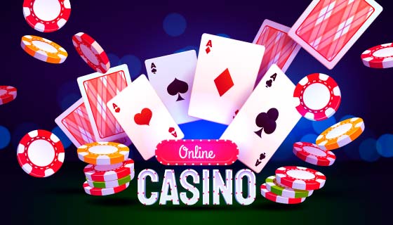 红色扑克和多彩骰子矢量素材(AI/EPS)