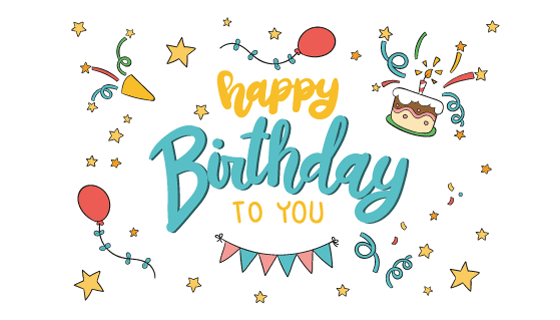 happy birthday 字母和生日元素设计生日快乐矢量素材(AI/EPS)