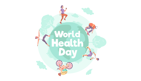 爱运动的人们设计世界卫生日矢量素材(AI/EPS)