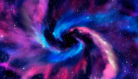 绚丽多彩的银河背景矢量素材(AI/EPS)