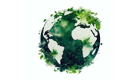 抽象绿色地球高清图片素材(JPG)