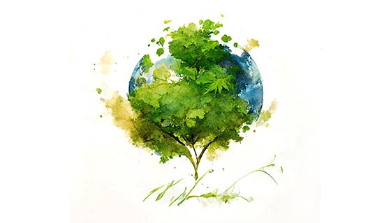 到处布满绿色的地球图片素材(JPG)