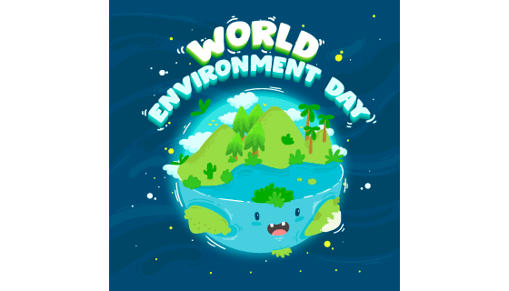 生态良好的地球设计世界环境日矢量素材(AI/EPS)