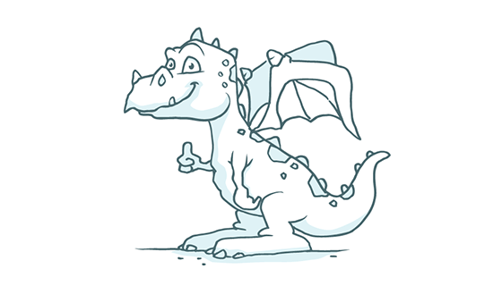 手绘可爱龙宝宝矢量素材(EPS/AI/PNG)