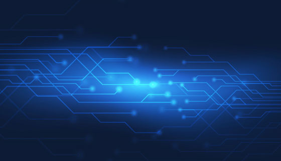 抽象蓝色科技背景矢量素材(EPS/AI)