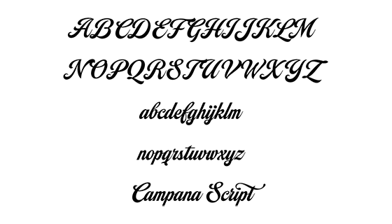 Campana Script