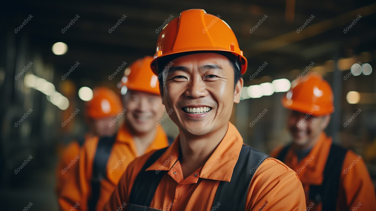 面带微笑的工人高清图片素材(JPG)