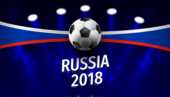 逼真的足球世界杯背景矢量素材(EPS/AI)