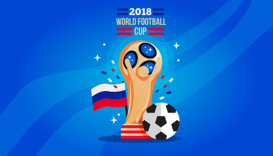 2018世界杯背景矢量素材(EPS/AI)