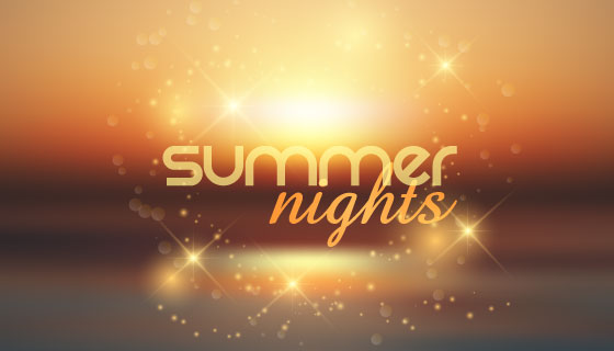 夏夜背景矢量素材(EPS)