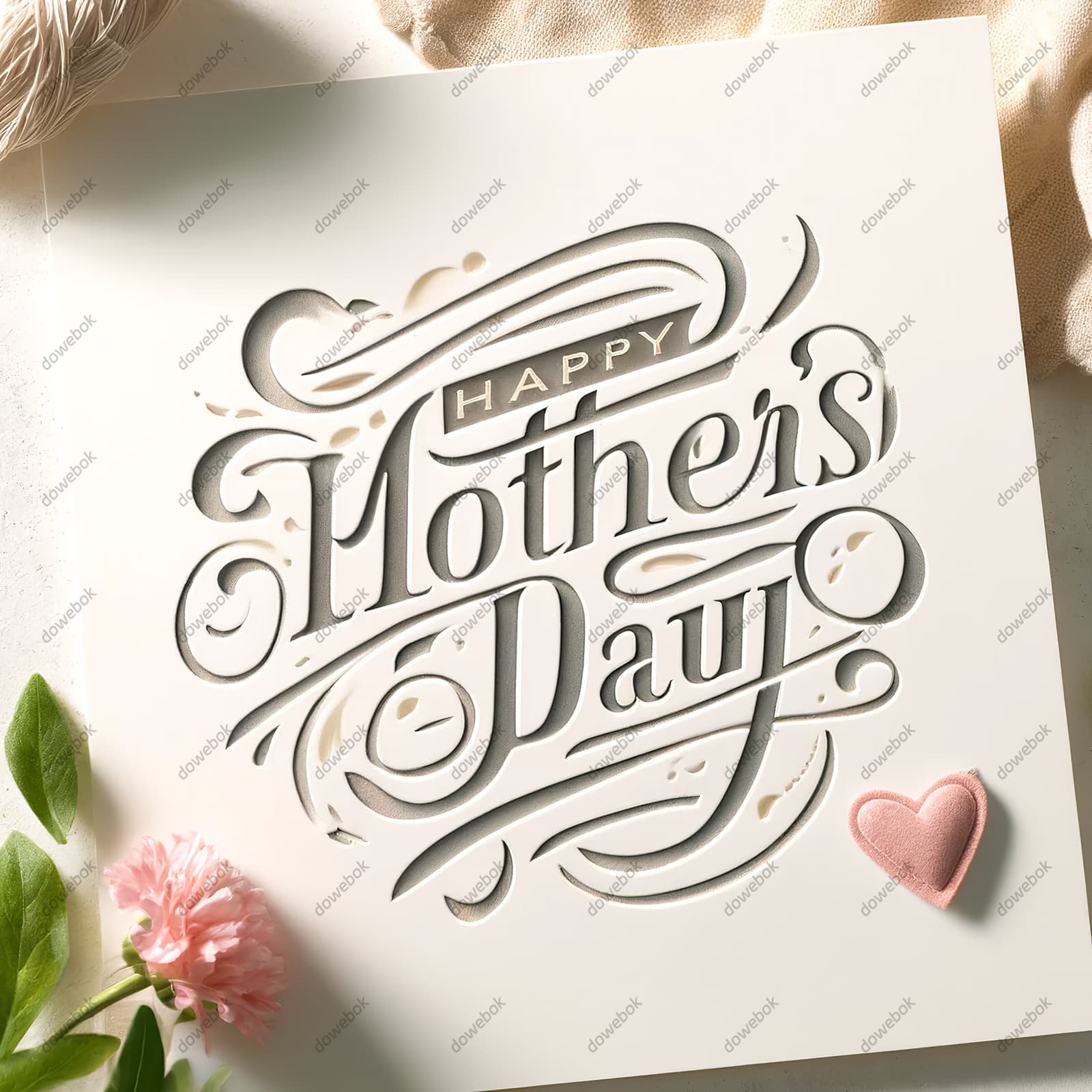 创意 happy mother’s day 字母母亲节背景图片素材(JPG)