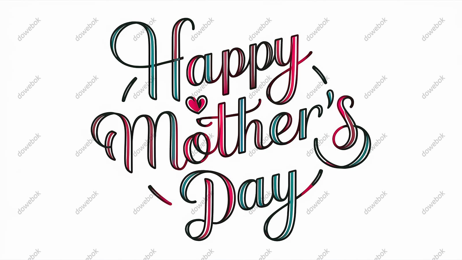 创意 happy mother’s day 字母母亲节背景图片素材(JPG)