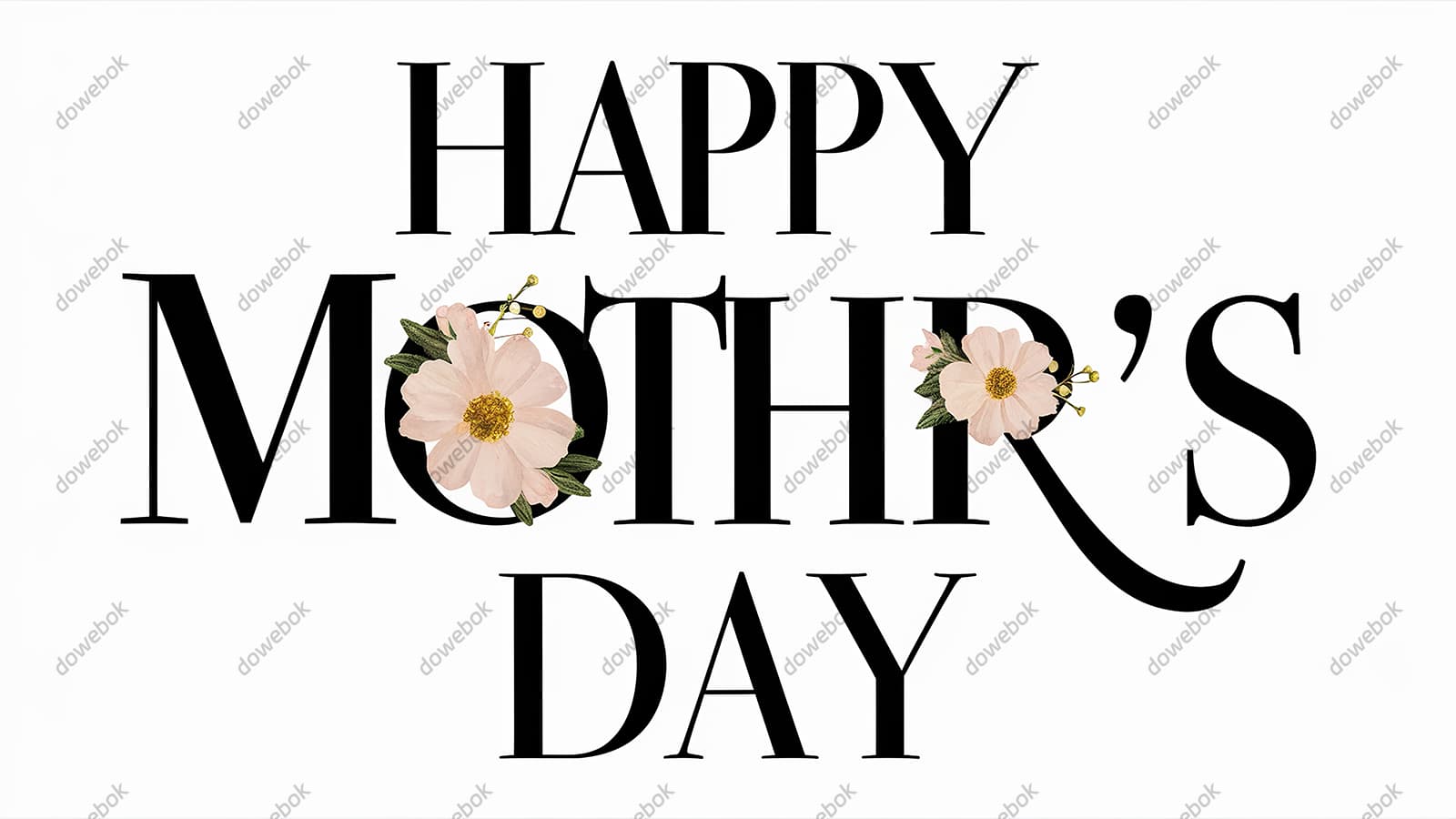 创意 happy mother’s day 字母母亲节背景图片素材(JPG)