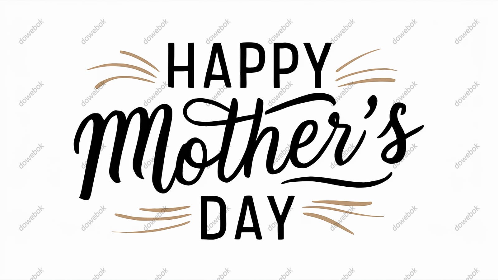 创意 happy mother’s day 字母母亲节背景图片素材(JPG)