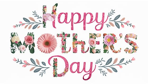 创意 happy mother’s day 字母母亲节背景图片素材(JPG)