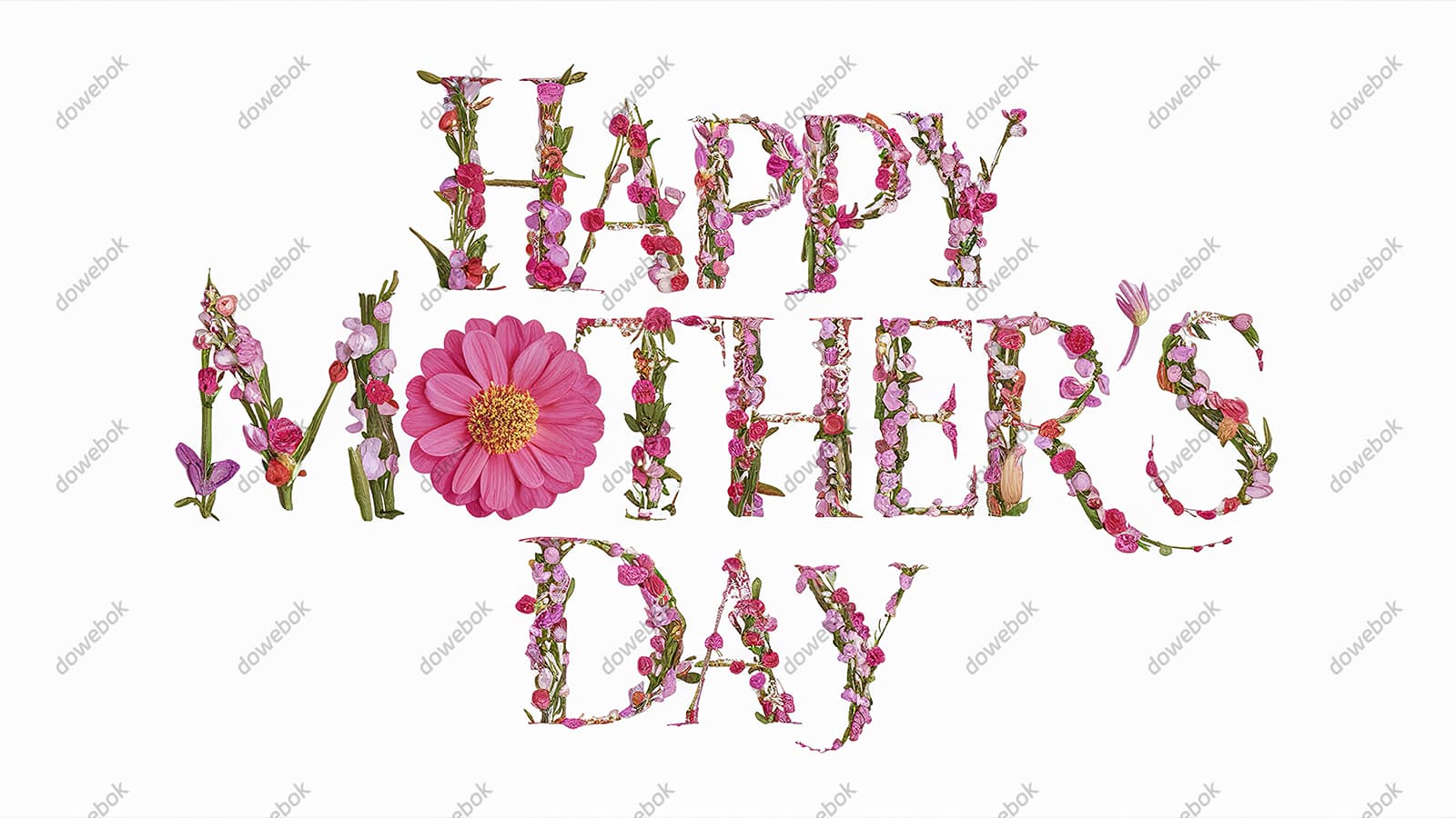 创意 happy mother’s day 字母母亲节背景图片素材(JPG)