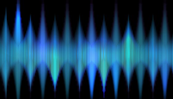 抽象电子波背景矢量素材(EPS)