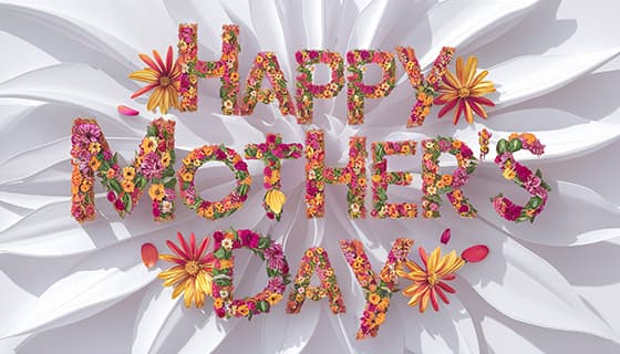 创意 happy mother’s day 字母母亲节背景图片素材(JPG)