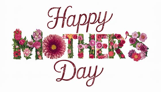 创意 happy mother’s day 字母母亲节背景图片素材(JPG)