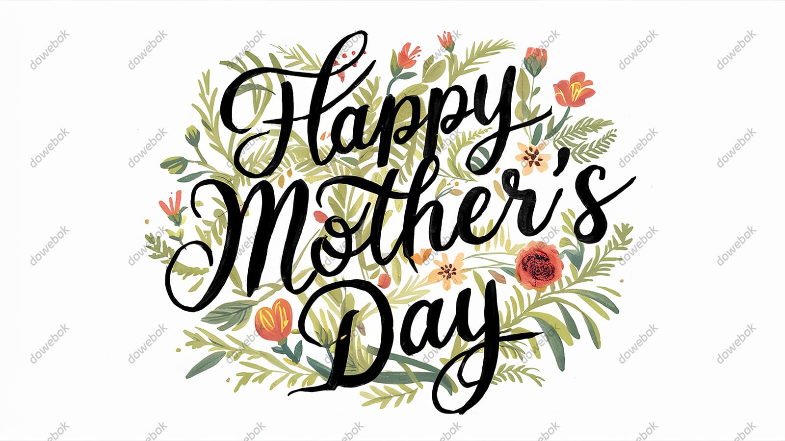 创意 happy mother’s day 字母母亲节背景图片素材(JPG)