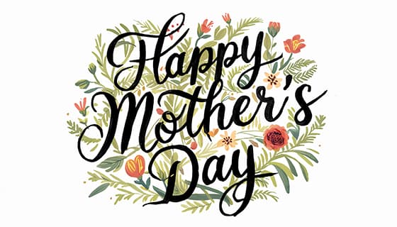 创意 happy mother’s day 字母母亲节背景图片素材(JPG)