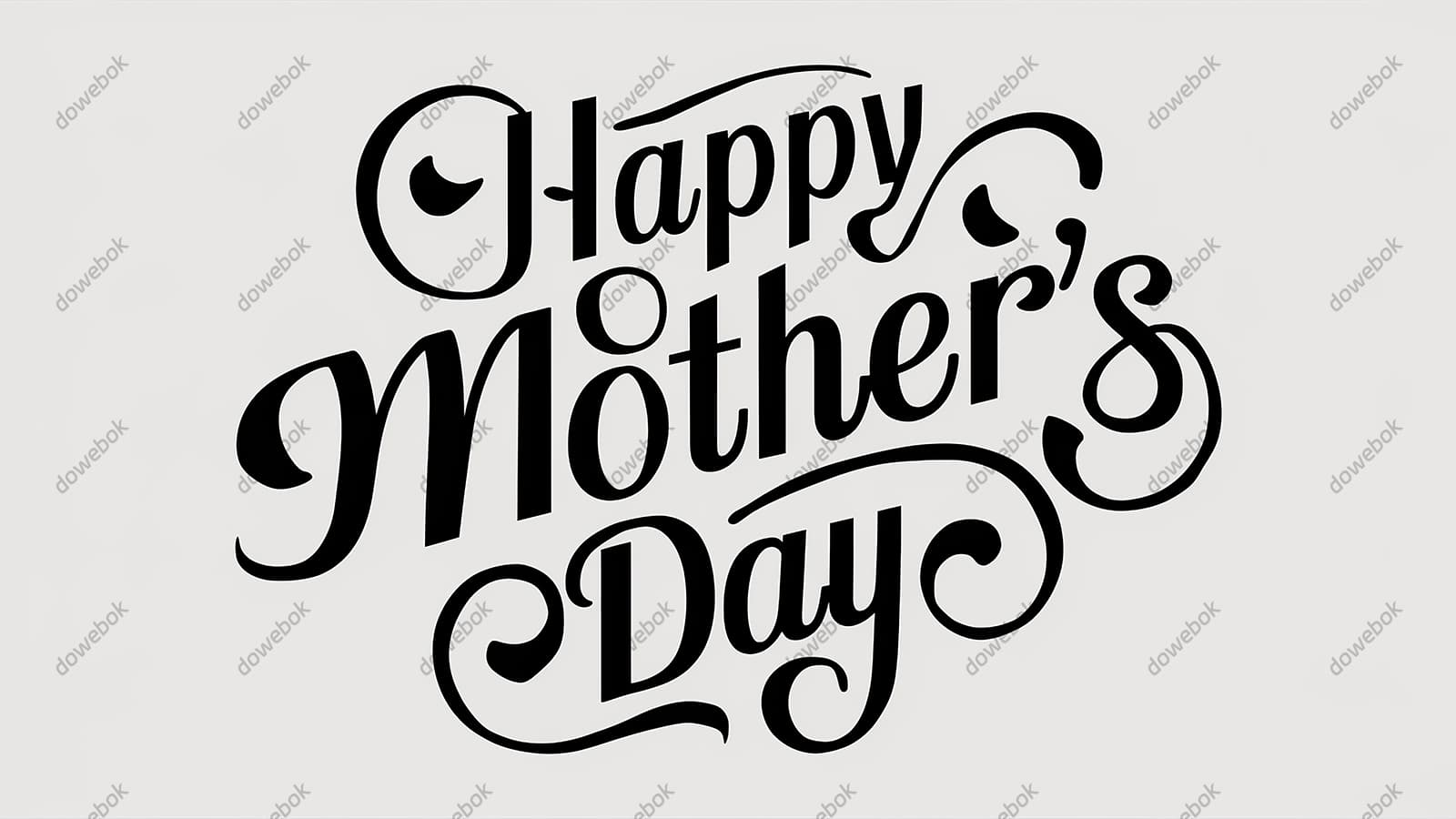 创意 happy mother’s day 字母母亲节背景图片素材(JPG)