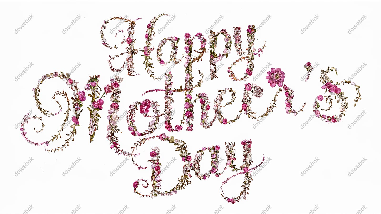 创意 happy mother’s day 字母母亲节背景图片素材(JPG)