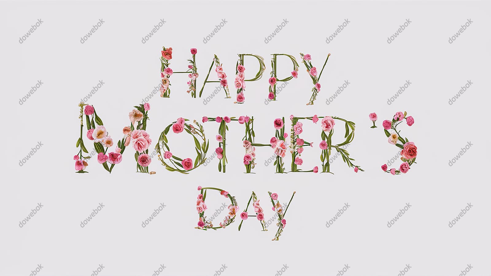 创意 happy mother’s day 字母母亲节背景图片素材(JPG)