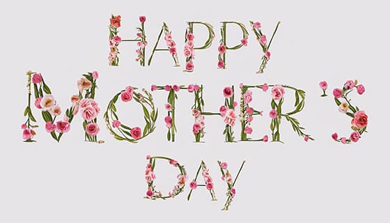 创意 happy mother’s day 字母母亲节背景图片素材(JPG)