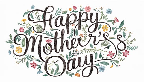 创意 happy mother’s day 字母母亲节背景图片素材(JPG)