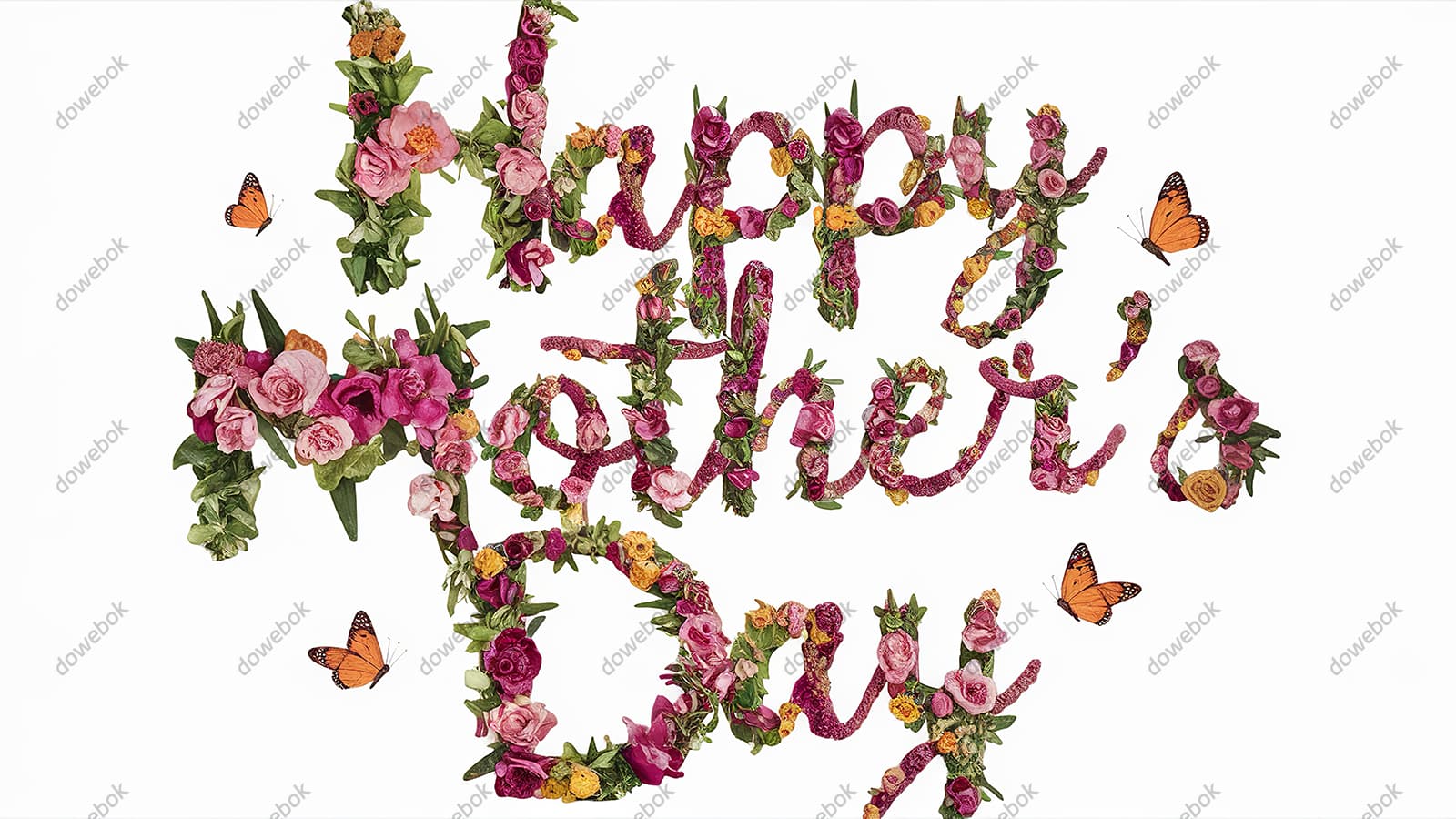 创意 happy mother’s day 字母母亲节背景图片素材(JPG)