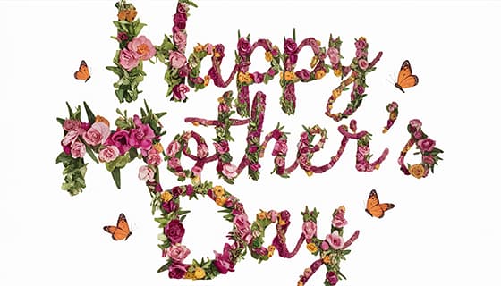 创意 happy mother’s day 字母母亲节背景图片素材(JPG)