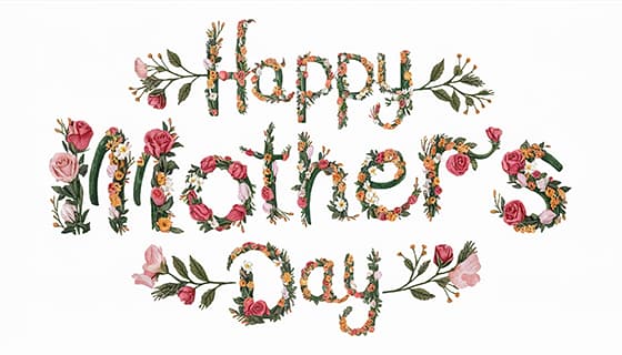 创意 happy mother’s day 字母母亲节背景图片素材(JPG)