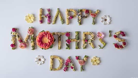 创意 happy mother’s day 字母母亲节背景图片素材(JPG)