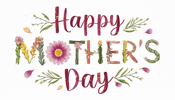 创意 happy mother’s day 字母母亲节背景图片素材(JPG)